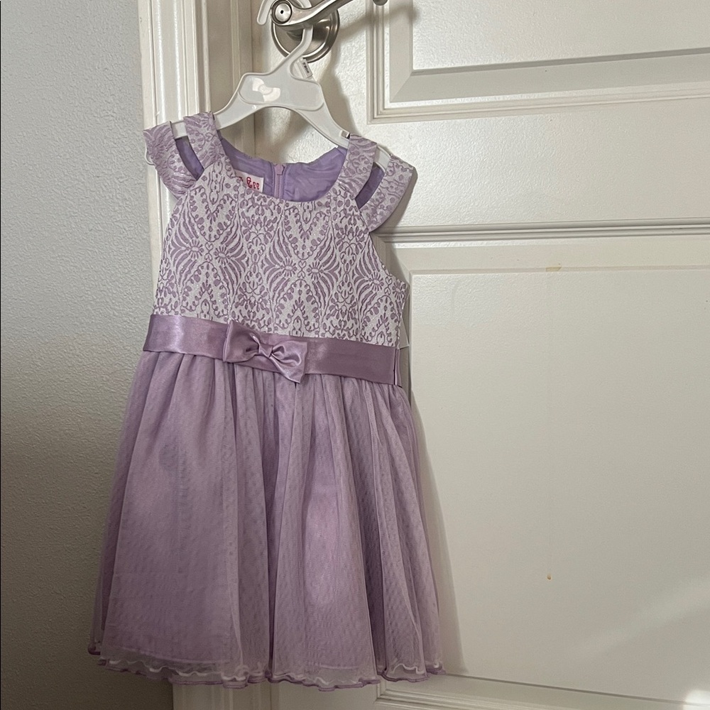Lavender Sleeveless Kids Dress